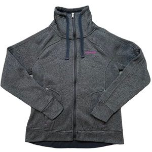 Avalanche Women’s Gray Full Zip Fleece Lightweight Sweatshirt Size Large